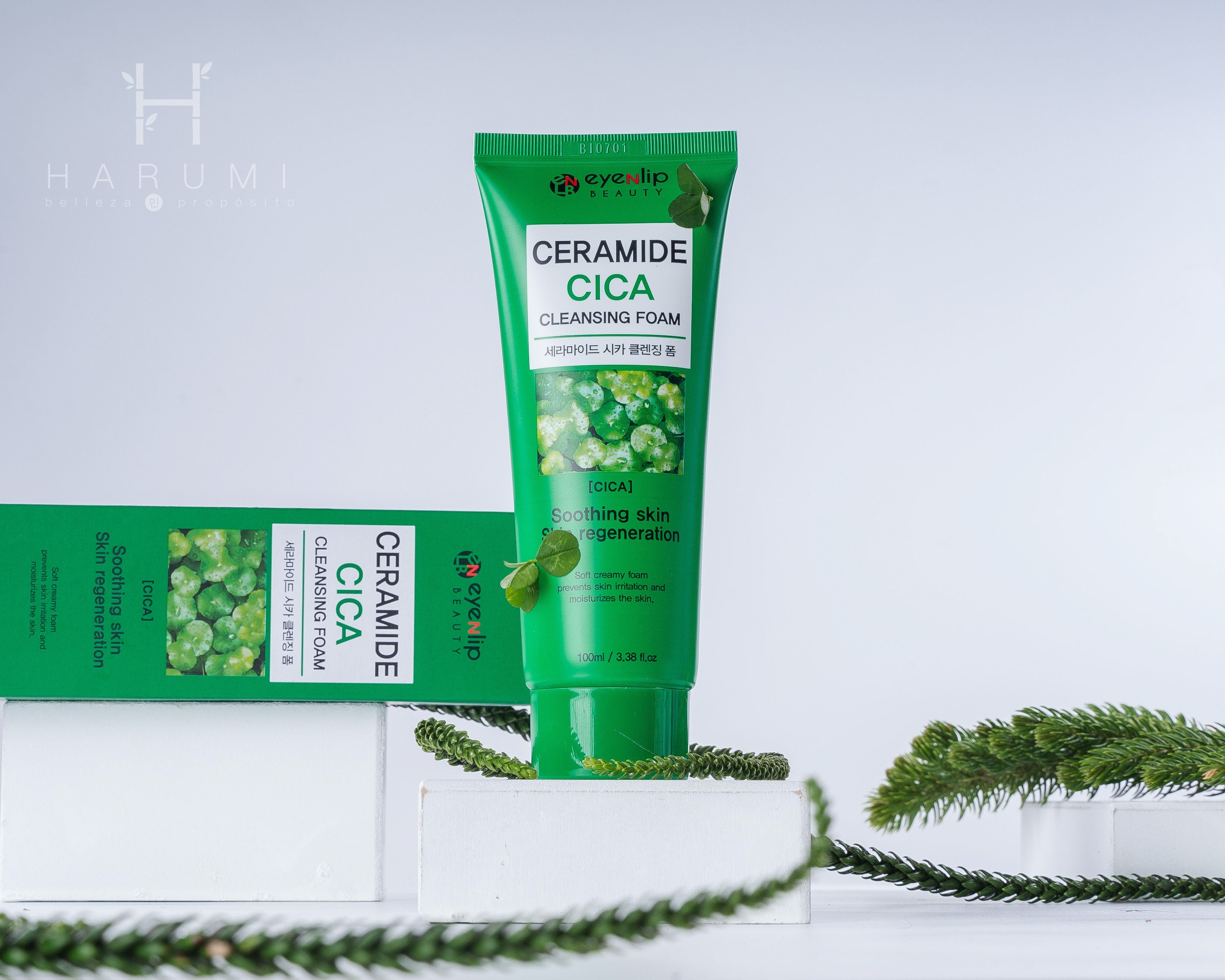 Eyenlip Ceramide Cica Cleansing Foam Skincare maquillaje productos de belleza coreanos en Colombia kbeauty