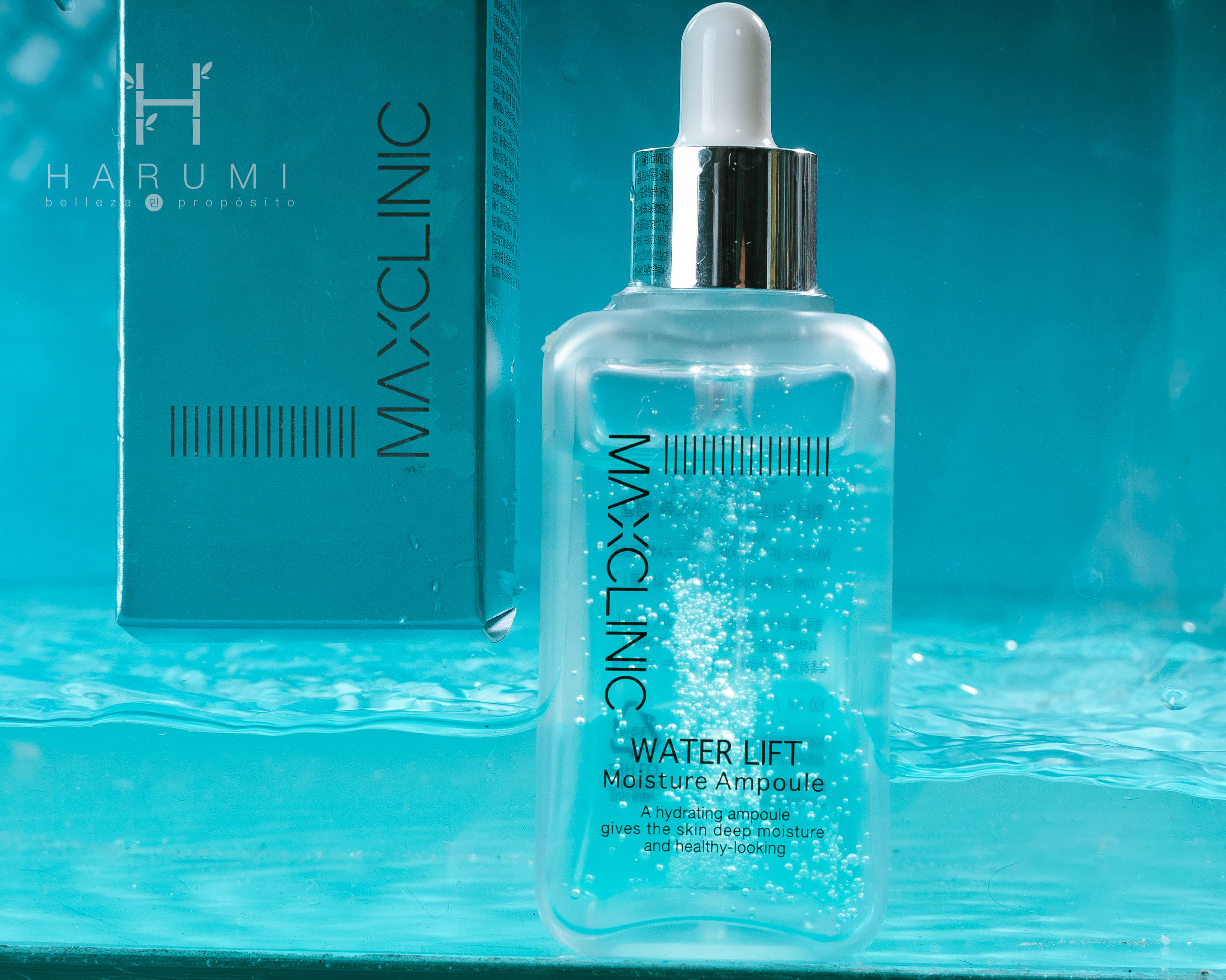 Maxclinic Water Lift Moisture Ampoule Skincare maquillaje productos de belleza coreanos en Colombia kbeauty