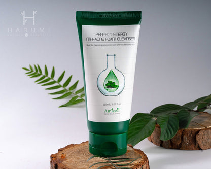 Amicell Perfect Energy MH-Acne Foam Cleanser Skincare maquillaje productos de belleza coreanos en Colombia kbeauty