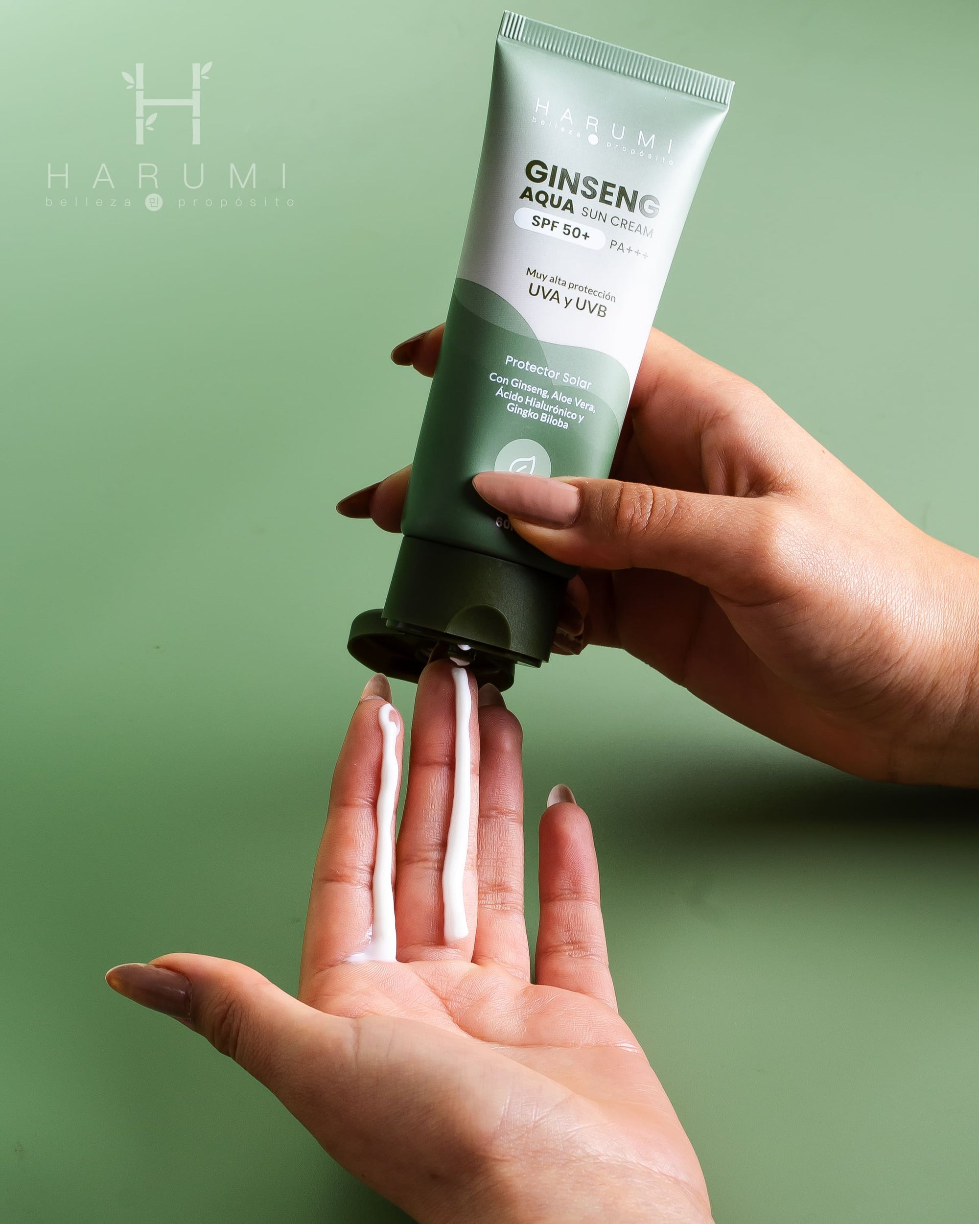 Harumi Ginseng Aqua Sun Cream SPF50