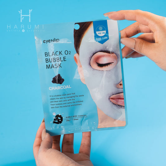 Eyenlip Detoxifying Black O2 Bubble Mask Charcoal Skincare maquillaje productos de belleza coreanos en Colombia kbeauty