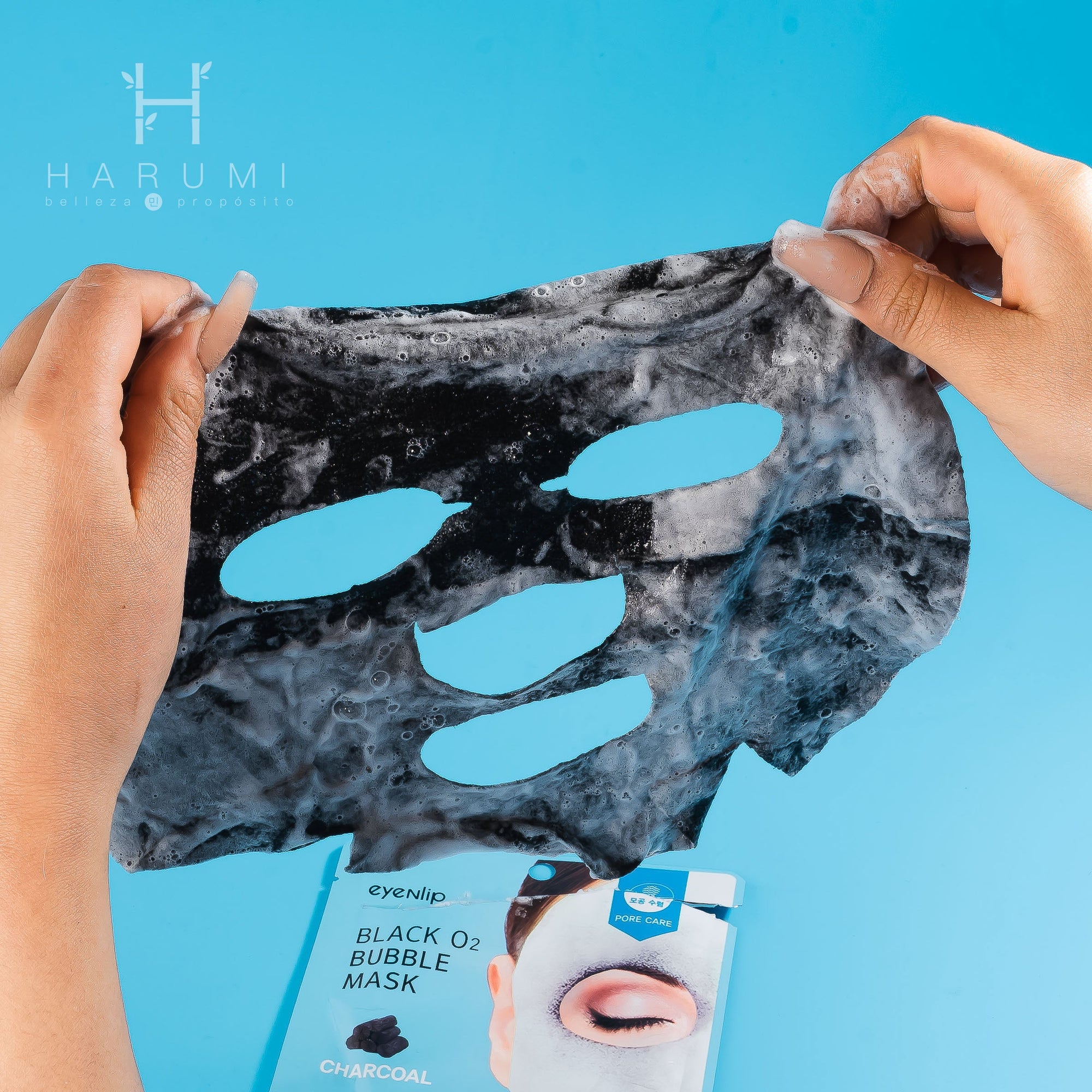 Eyenlip Detoxifying Black O2 Bubble Mask Charcoal Skincare maquillaje productos de belleza coreanos en Colombia kbeauty