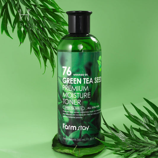 FarmStay 76 Green Tea Seed Premium Moisture Toner Skincare maquillaje productos de belleza coreanos en Colombia kbeauty
