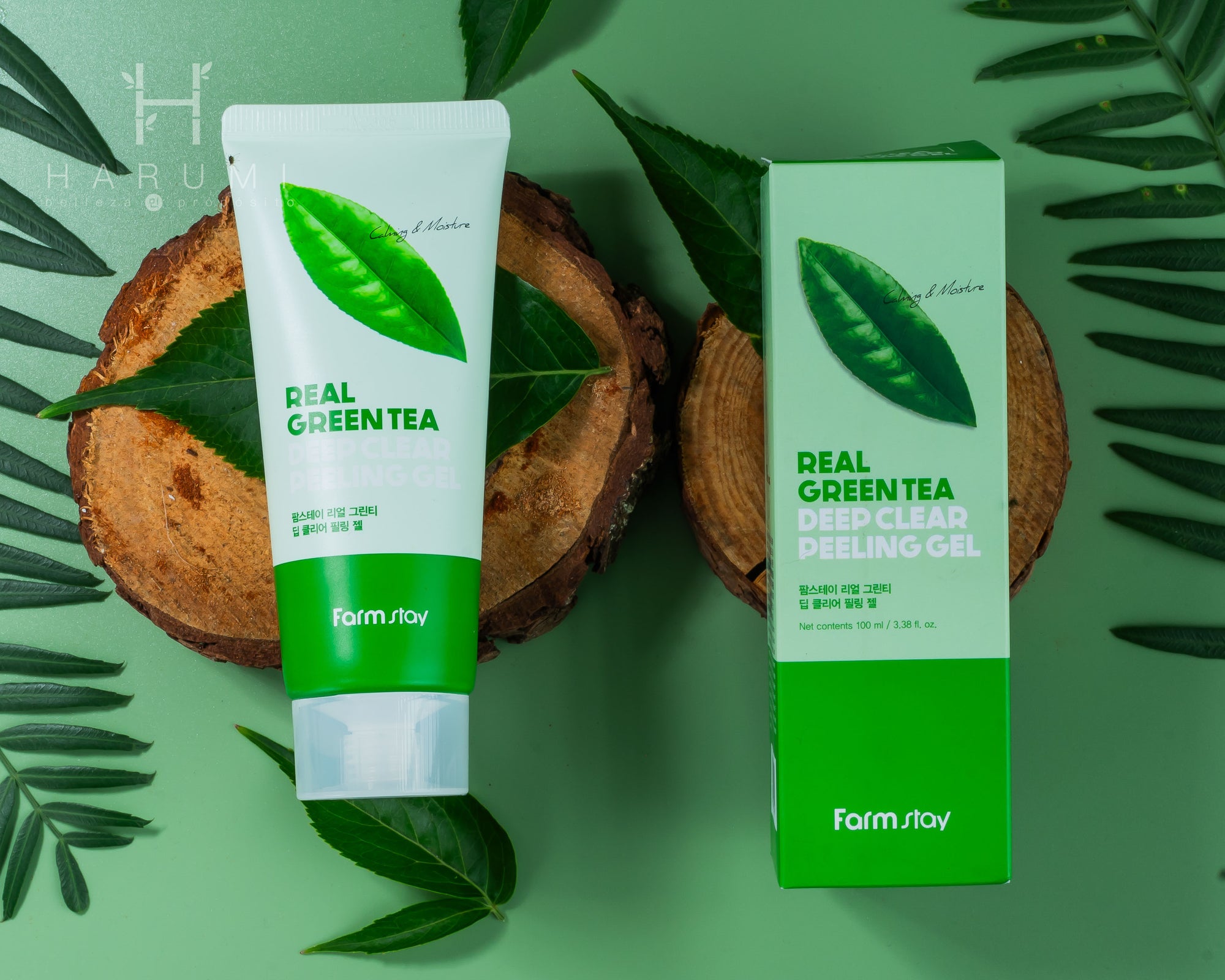 Farmstay Real Green Tea Deep Clear Peeling Gel