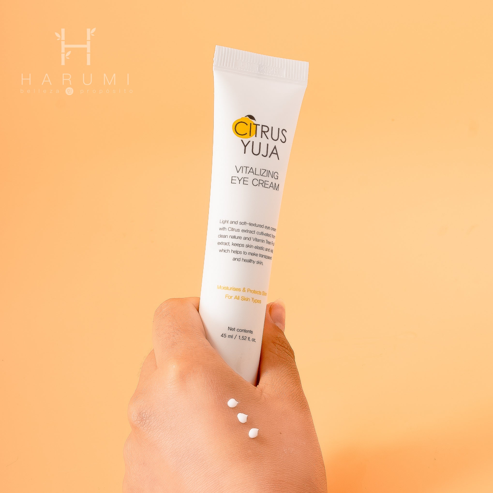 Farmstay Citrus Yuja Vitalizing Eye Cream Skincare maquillaje productos de belleza coreanos en Colombia kbeauty