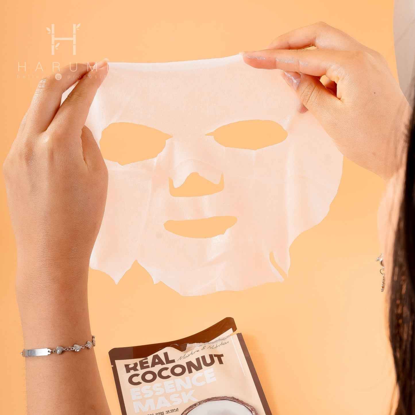 Farmstay Real Coconut Essence Mask Skincare maquillaje productos de belleza coreanos en Colombia kbeauty