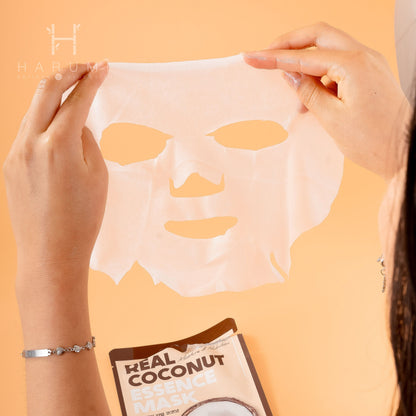 Farmstay Real Coconut Essence Mask Skincare maquillaje productos de belleza coreanos en Colombia kbeauty