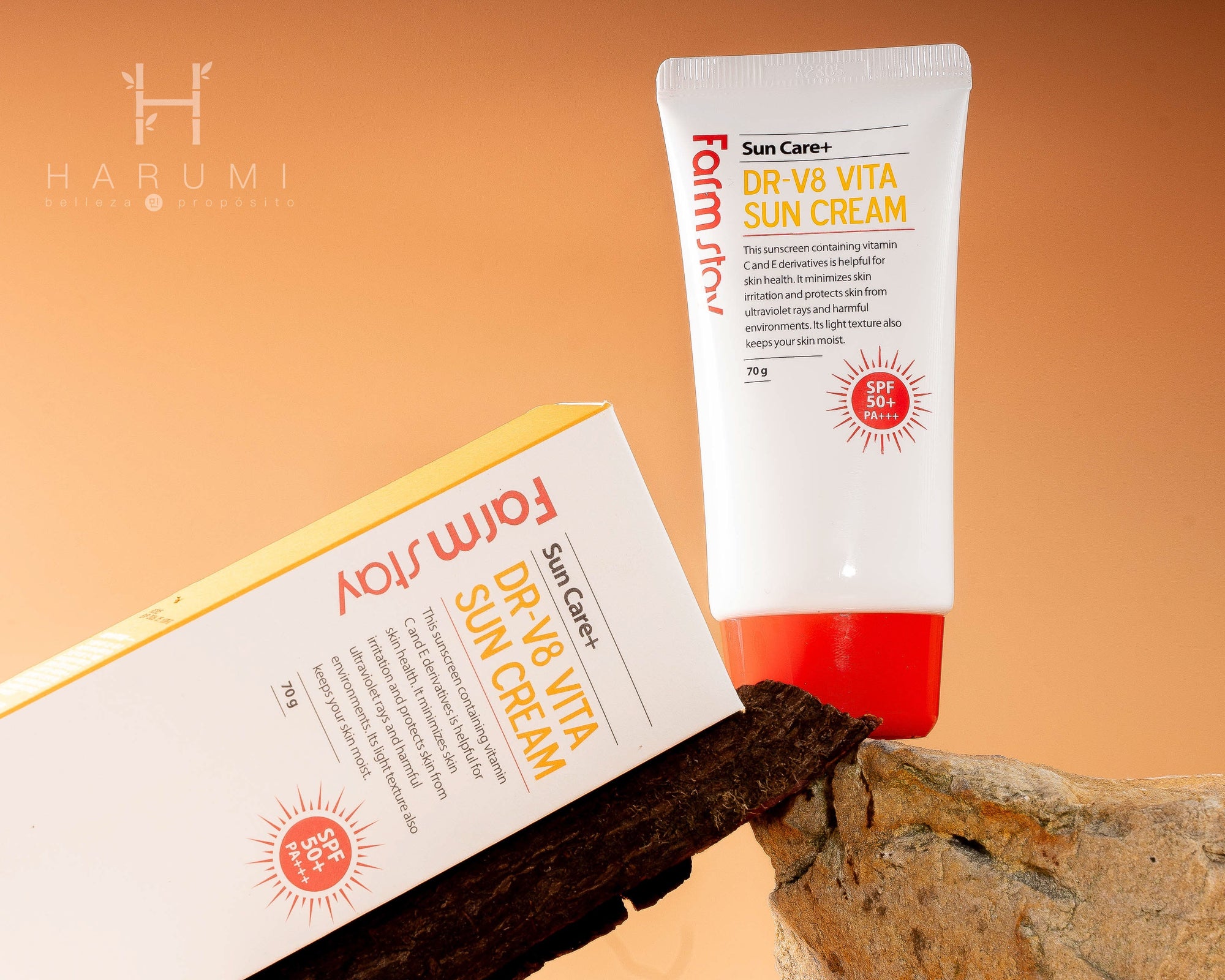 FarmStay Dr-V8 Vita Sun Cream Skincare maquillaje productos de belleza coreanos en Colombia kbeauty