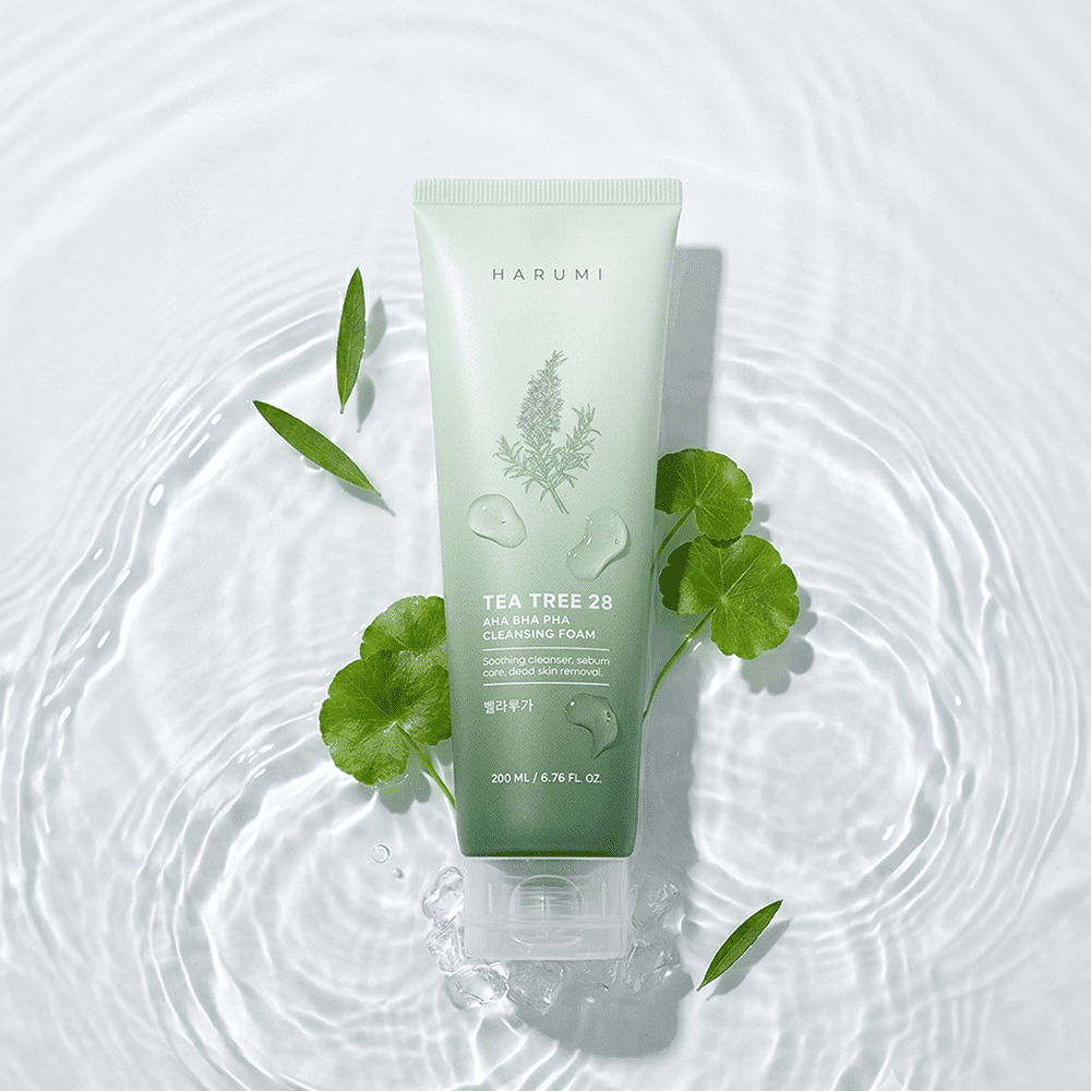 Harumi Tea Tree 28 AHA BHA PHA Cleansing Foam