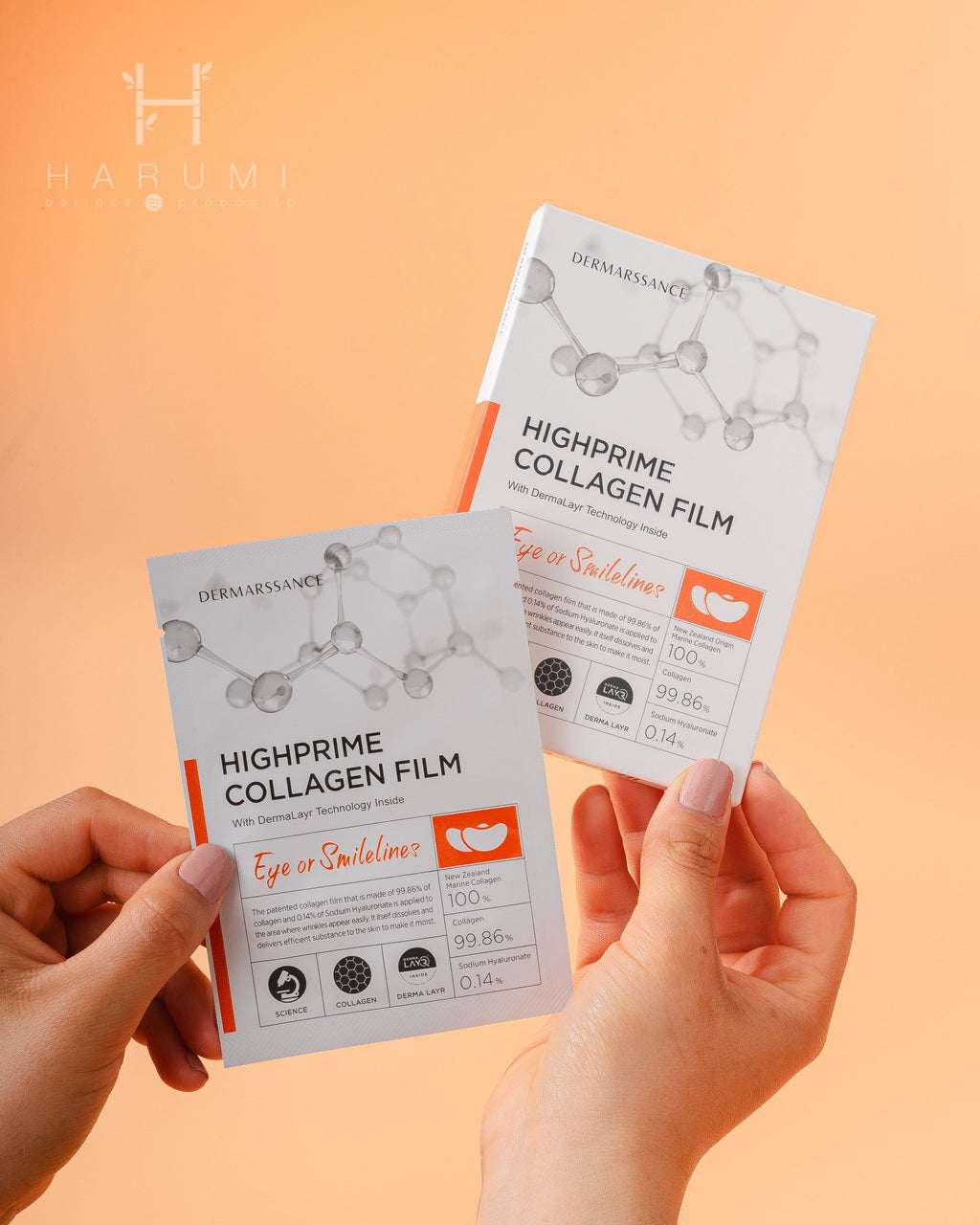 Dermarssance Highprime Collagen Film Eye Or Smile (Ojos O Sonrisa) Skincare maquillaje productos de belleza coreanos en Colombia kbeauty