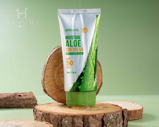 Lebelage Moisture Aloe Sun Cream Skincare maquillaje productos de belleza coreanos en Colombia kbeauty
