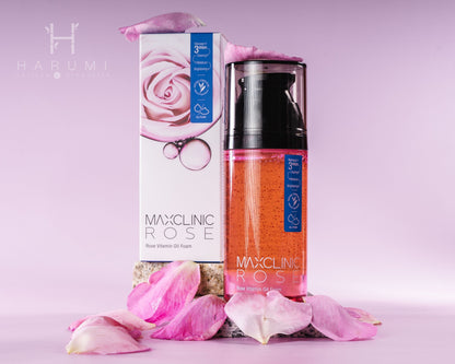 Maxclinic Rose Vitamin Oil Foam Skincare maquillaje productos de belleza coreanos en Colombia kbeauty
