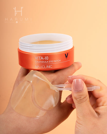 Maxclinic Vita10 Calendula Eye Patch Skincare maquillaje productos de belleza coreanos en Colombia kbeauty