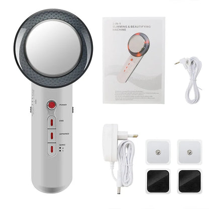 Ultrasonic 3 en 1 EMS Photo slimming Massager Tool