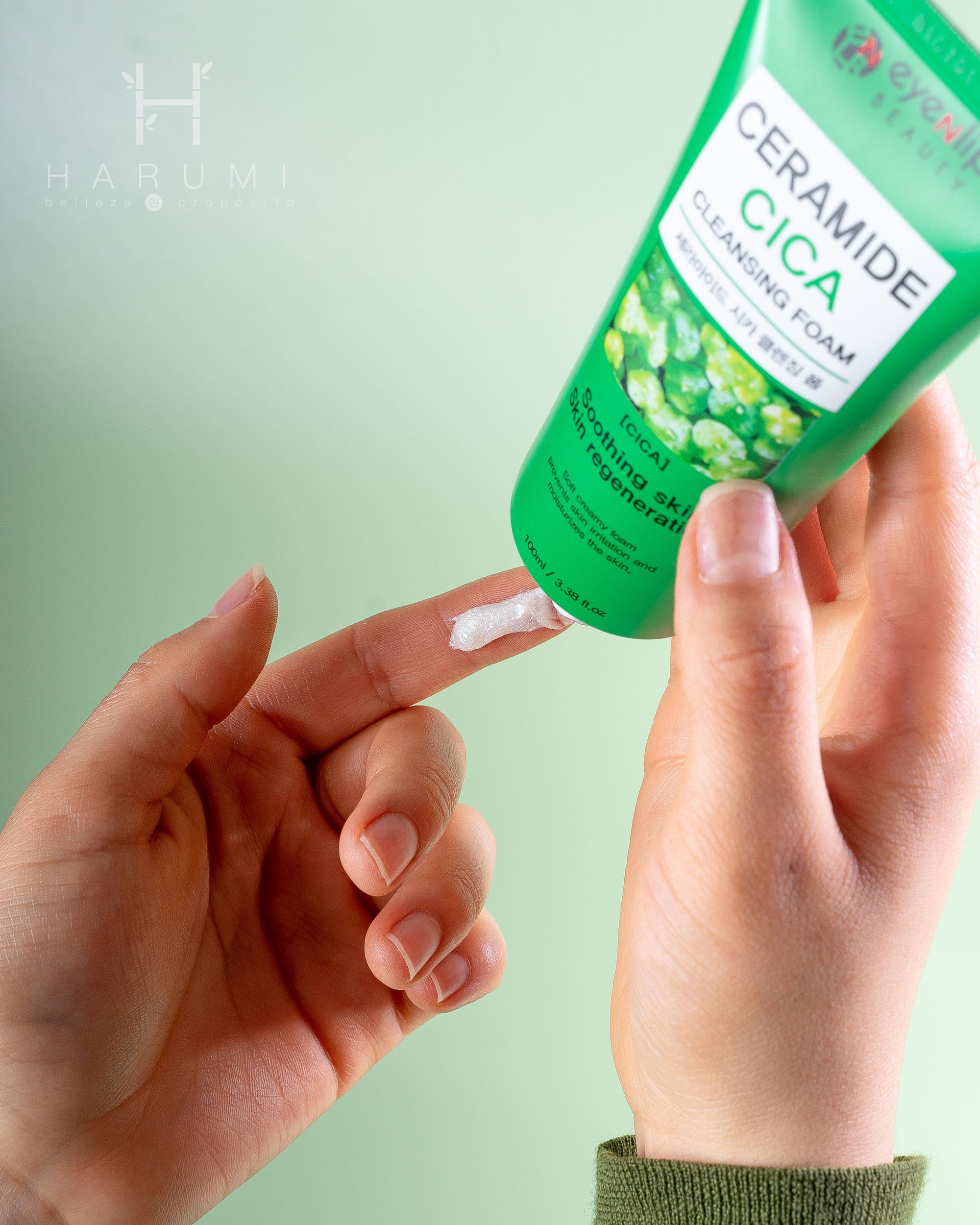 Eyenlip Ceramide Cica Cleansing Foam Skincare maquillaje productos de belleza coreanos en Colombia kbeauty