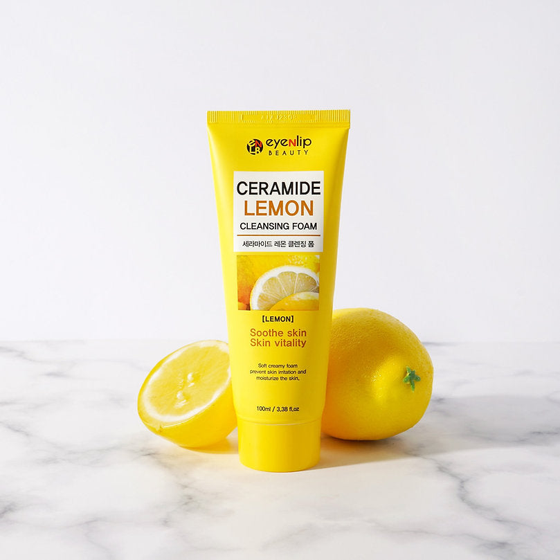 Eyenlip Ceramide Lemon Cleansing Foam skincare coreano colombia ikigai harumiProductos Coreanos Bogota Medellin Cali Skincare Maquillaje Belleza Ventas por Mayor