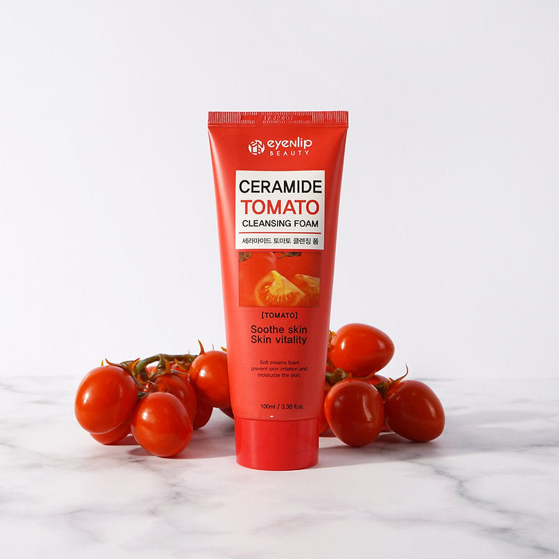 Eyenlip Ceramide Tomato Cleansing Foam skincare coreano colombia ikigai harumiProductos Coreanos Bogota Medellin Cali Skincare Maquillaje Belleza Ventas por Mayor