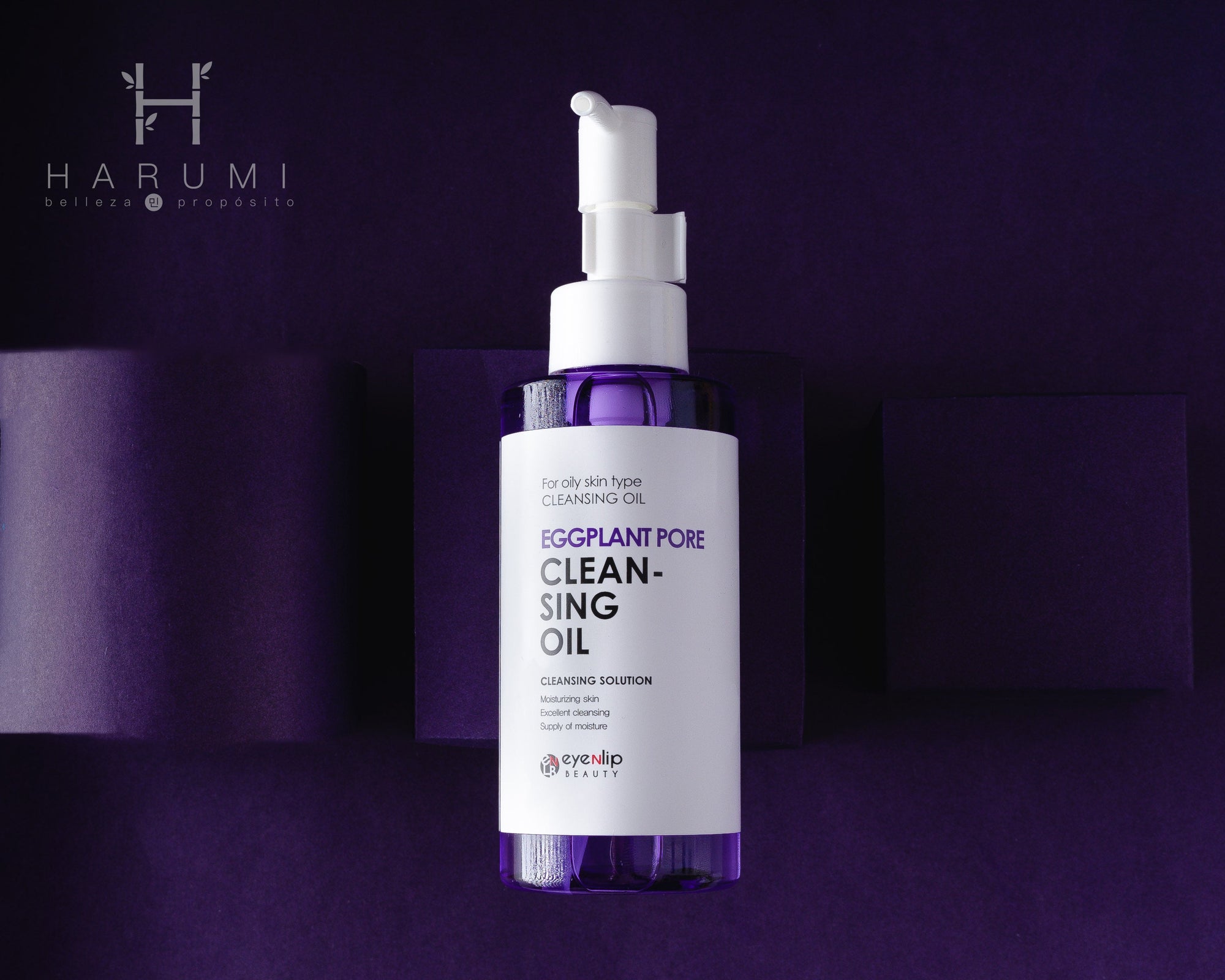 Eyenlip Eggplant Pore Cleansing Oil Skincare maquillaje productos de belleza coreanos en Colombia kbeauty