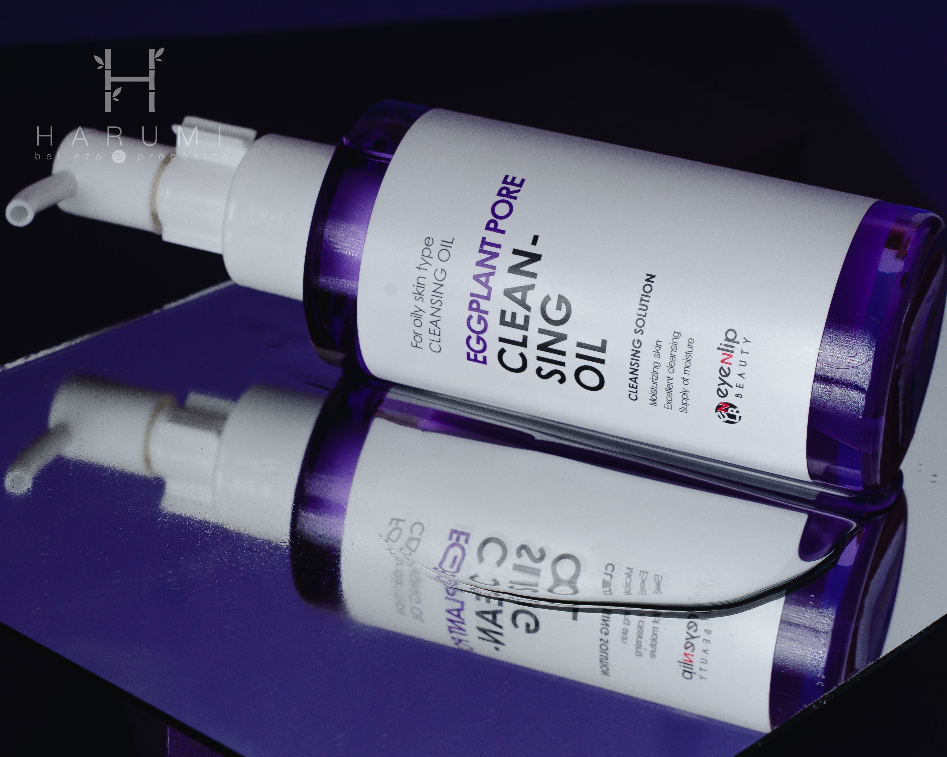 Eyenlip Eggplant Pore Cleansing Oil Skincare maquillaje productos de belleza coreanos en Colombia kbeauty