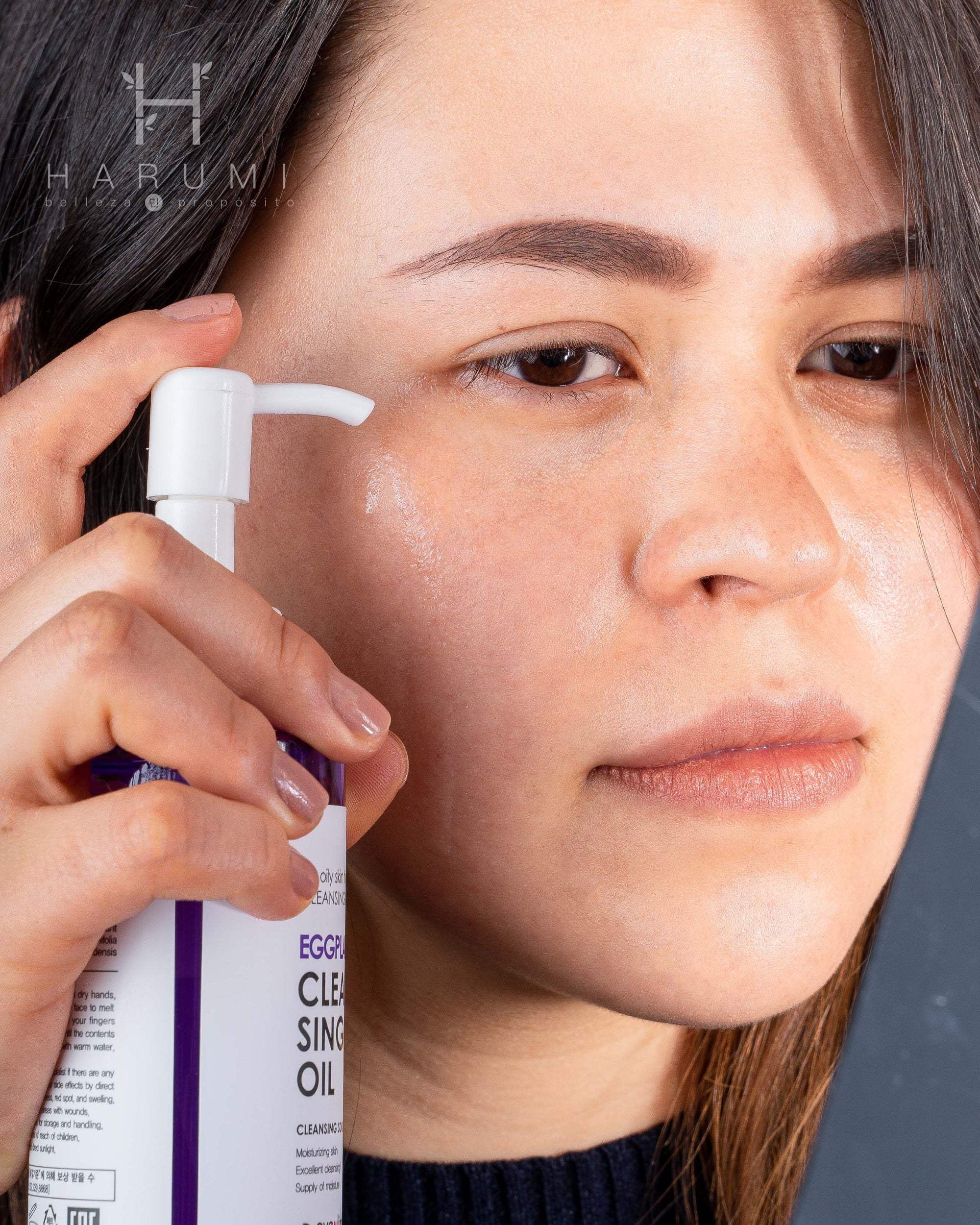 Eyenlip Eggplant Pore Cleansing Oil Skincare maquillaje productos de belleza coreanos en Colombia kbeauty