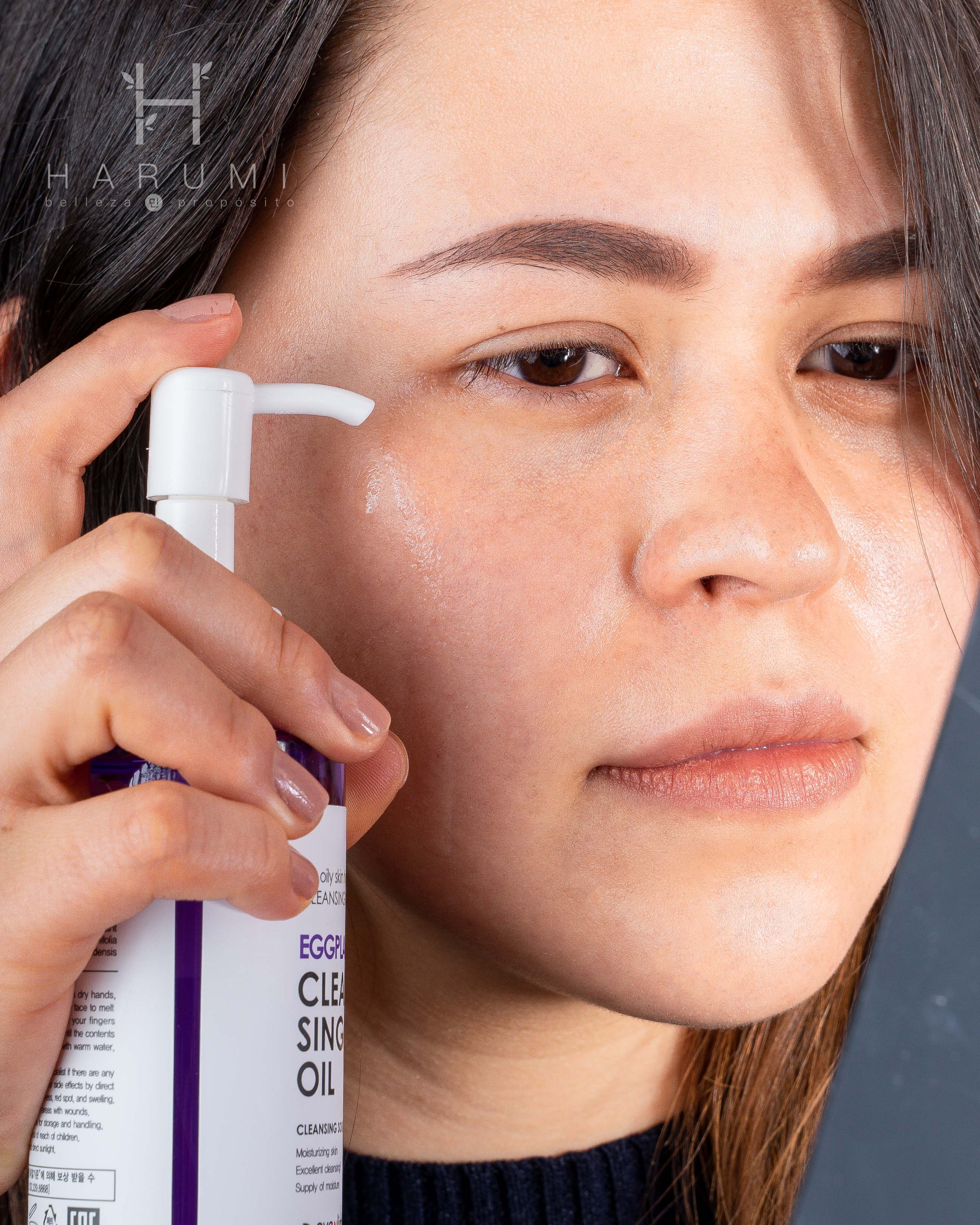 Eyenlip Eggplant Pore Cleansing Oil Skincare maquillaje productos de belleza coreanos en Colombia kbeauty