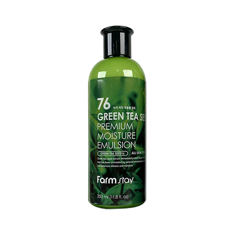 FarmStay 76 Green Tea Seed Premium Moisture Emulsion skincare coreano colombia ikigai harumiProductos Coreanos Bogota Medellin Cali Skincare Maquillaje Belleza Ventas por Mayor