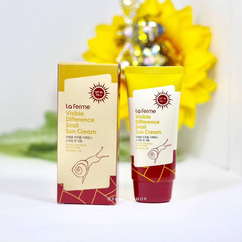 FarmStay Visible Difference Snail Sun Cream Spf50PLUS Pa3PLUS skincare coreano colombia ikigai harumiProductos Coreanos Bogota Medellin Cali Skincare Maquillaje Belleza Ventas por Mayor