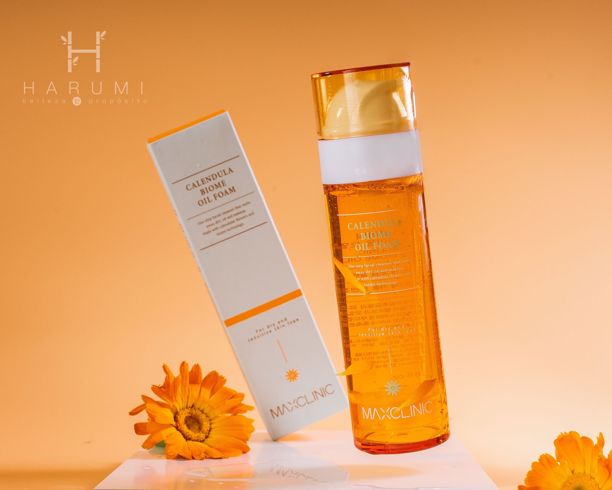 Maxclinic Calendula Biome Oil Foam Skincare maquillaje productos de belleza coreanos en Colombia kbeauty