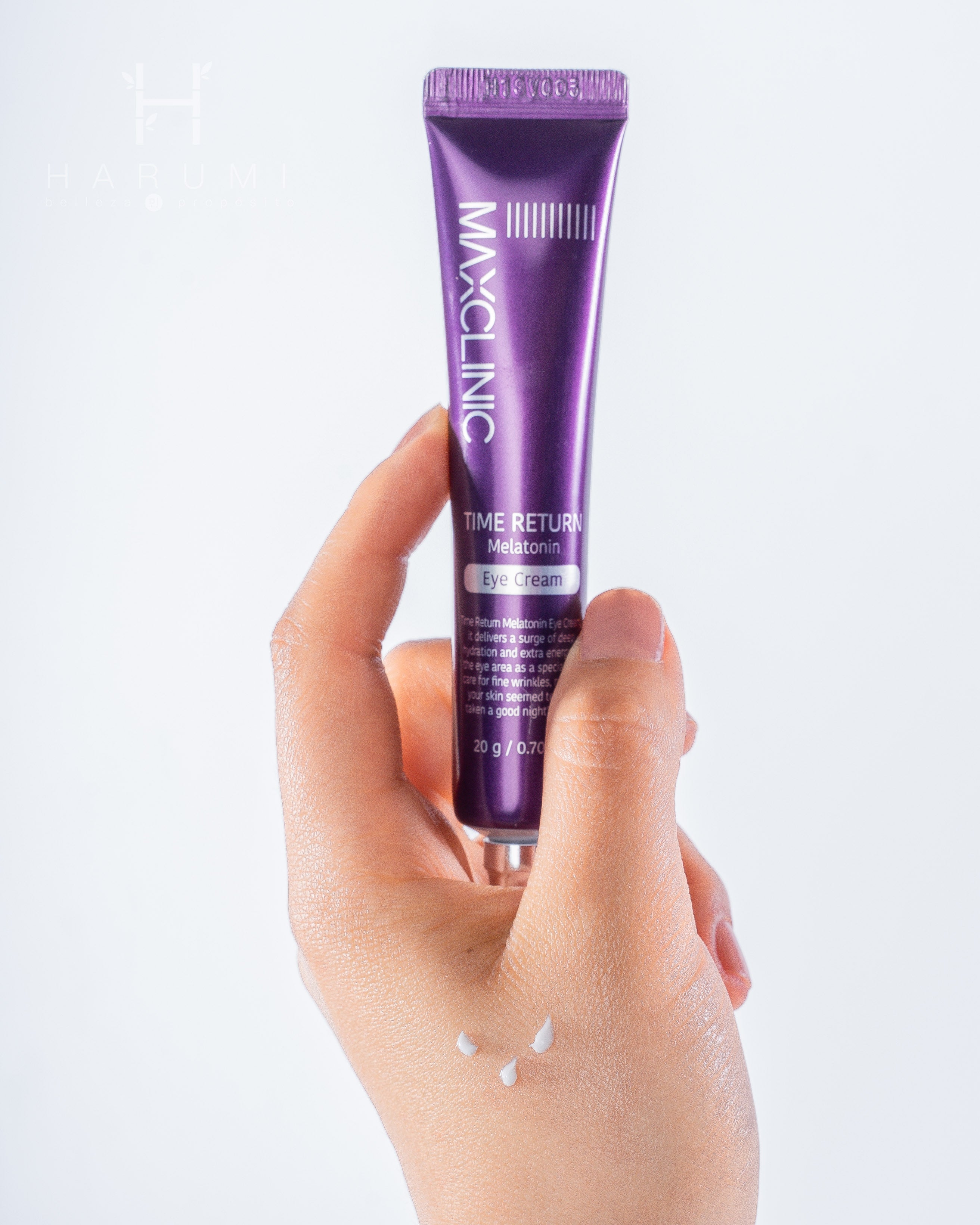 Maxclinic Time Return Melatonin Eye Cream Skincare maquillaje productos de belleza coreanos en Colombia kbeauty