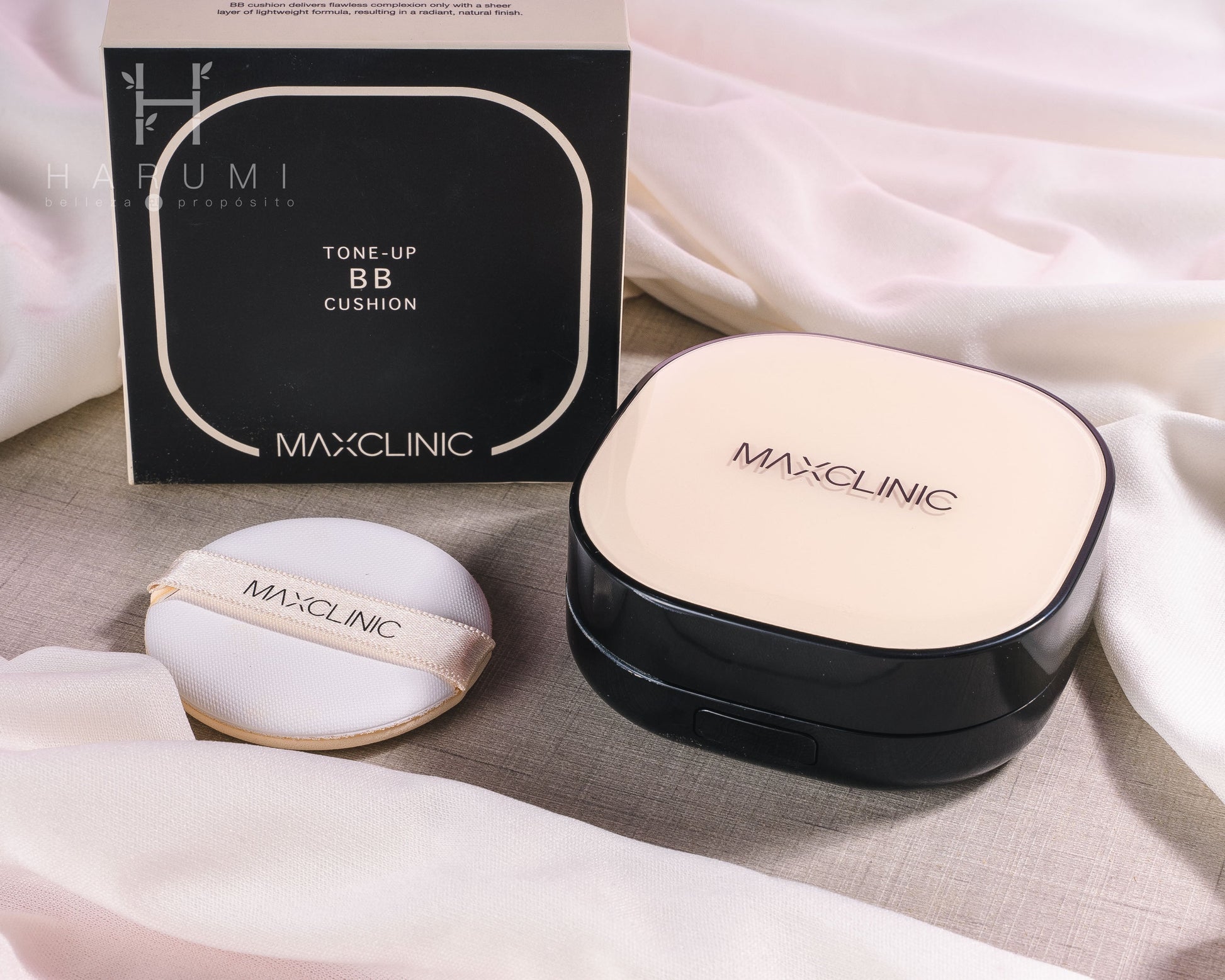 Maxclinic Tone up BB Cushion Skincare maquillaje productos de belleza coreanos en Colombia kbeauty