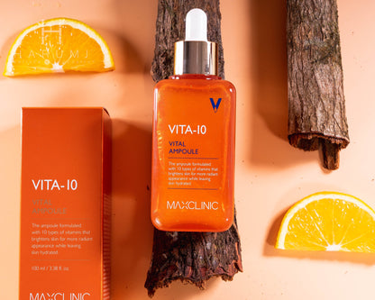 Maxclinic Vita10 Vital Ampoule Skincare maquillaje productos de belleza coreanos en Colombia kbeauty