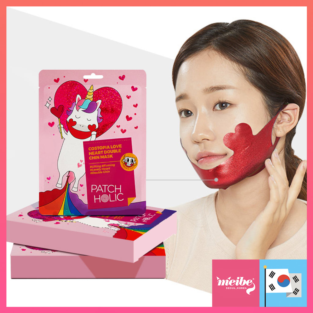Patchholic Costopia Love Heart Double Chin Mask skincare coreano colombia ikigai harumiProductos Coreanos Bogota Medellin Cali Skincare Maquillaje Belleza Ventas por Mayor